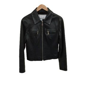 B.B. Dakota Size M Women's Zip Up Black Jacket